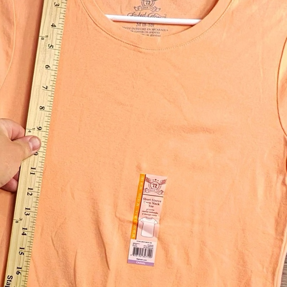 Faded Glory Orange Short Sleeve Tee - Picture 3 of 7